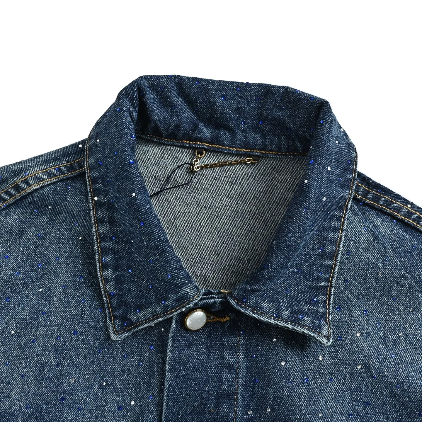 Louis Vuitton/Louis Vuitton hot diamond washed denim jacket